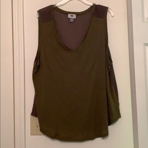 Olive colored tank